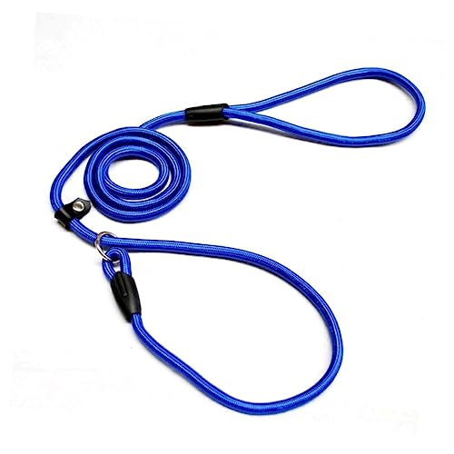INOOMP Pet Dog Nylon Training Lead Leash with Adjustable 140cm Blue Rope for Walking and Training Puppies