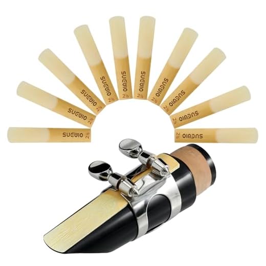 SUEWIO Bb Clarinet Traditional Reeds, Strength 2.5, Box of 10