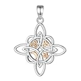 Nuevo 2026 Plata de Ley 925 Bruja Nudo Celta Collar Hombres Mujeres Brujería Amuleto Collares Joyería Wicca Regalo de fiesta con para usted