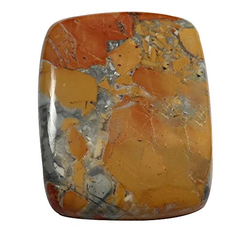 Jaspe Maligano Octogone : cabochon pierre précieuse naturelle vrac 33,25 carats