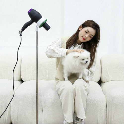 Support sèche-cheveux stable en acier inoxydable ajustable