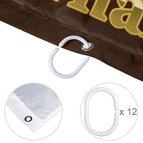 Rideau de douche feuille d'érable de qualité supérieure 183 cm - 5