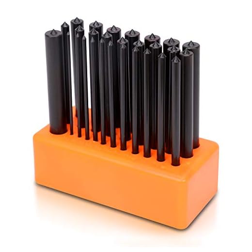 HORUSDY 28-Piece Transfer Punch Set, 3/32" - 1/2", Heat Treated Alloy Steel Forging