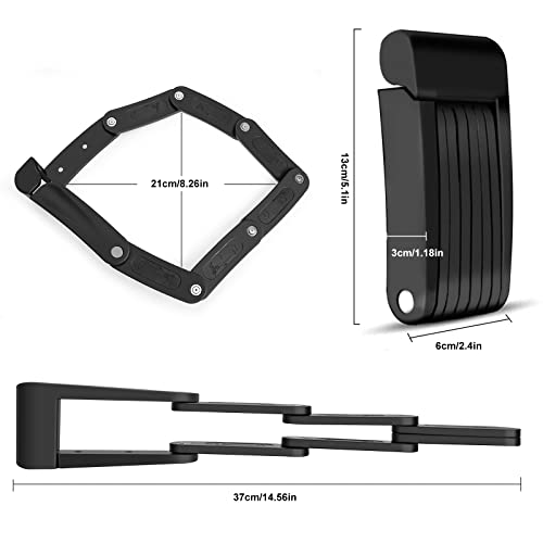 IGOOICS Lucchetto per Bici Pieghevole, Lucchetto
