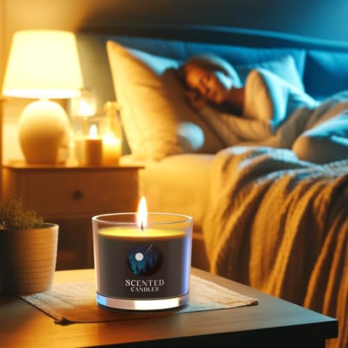 Image of CHILLFLAME Scented Candles Gifts for Men, Candles Gift Set for Him, 6 Scented Candles for Dad, Teacher, Birthday Gifts for Men /Women (Black, 14 oz)