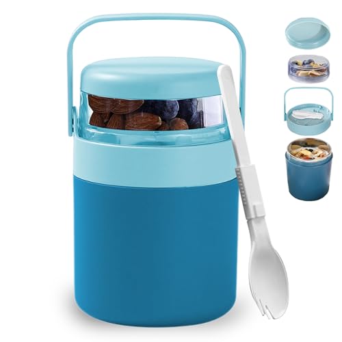 Mengger Taza para Muesli y Cereales con Cuchara