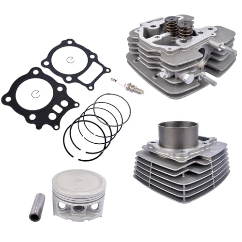 Image of Cylinder Head Piston Gasket Kit 13101-HN5-670 MK1000988 Replacement for Honda FourTrax Rancher 350 ES 2X4 2000-2006 13103-HN5-670 12100-HN5-670 GELUOXI
