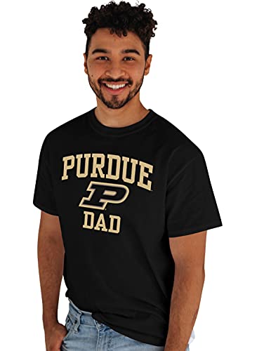 Blue 84 Men's Purdue Boilermakers Dad T-Shirt, Purdue Boilermakers Black, X-Large