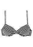 ERFRISCHEND. MODERN. FEMININ. s.Oliver RED LABEL Beachwear LM Damen Hill Bikini, schwarz-weiß gestreift, 44 B