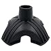 XSL Cane Tips - 3/4 Inch Heavy Duty Rubbers Self Standing Quad Base Replacement Walking Cane Tips (Black)