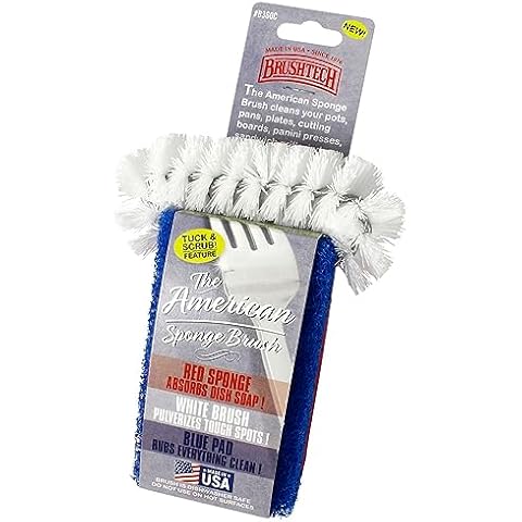 Brushtech The American Sponge Bristle Brush All Purpose Cleaning Kitchen Tool Cover