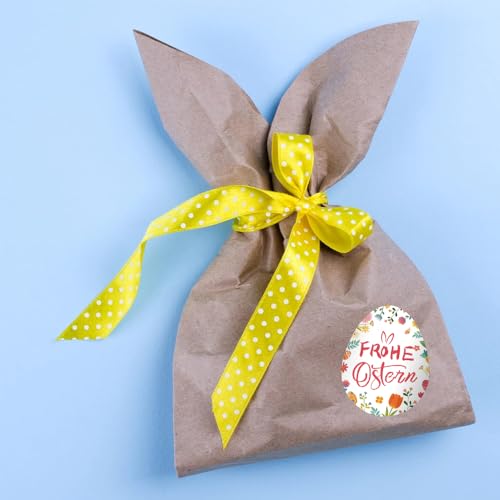 60 Stück Ostereier Aufkleber, Ostern Ostersticker Goldfolie Frohe, Ostern Sticker Selbstklebend, Sticker für Ostereier, Osteraufkleber Etiketten Blumen Osterns Banderolen Aufkleber für Verpackung