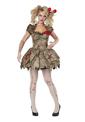 Poupée voodoo costume adulte marron California Costumes en taille M pour Halloween