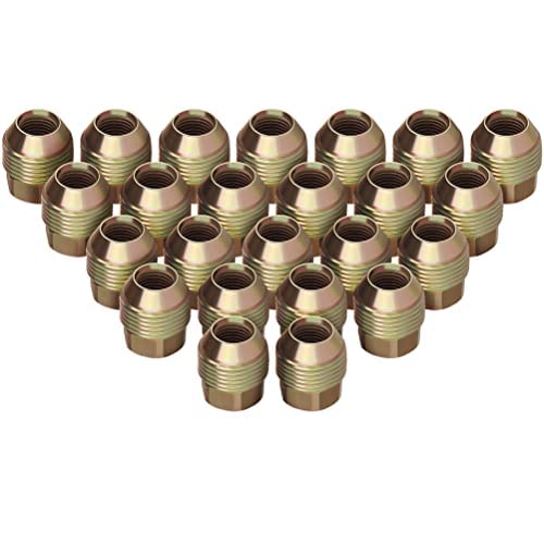 Eccpp Chrome Wheel Lug Nuts 24 Pieces 14X1.5 Hex Drive 7/8" 1.12" Tall Open End Lugs Nuts For Chevy For Gmc For Cadillac Factory Style Lugs 1988-2019 #TOP19