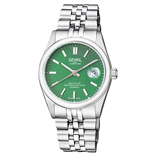 Gevril 48914-1 Men's West Village Automatic Watch, 316L Stainless Steel Bracelet with Deployment Buckle2