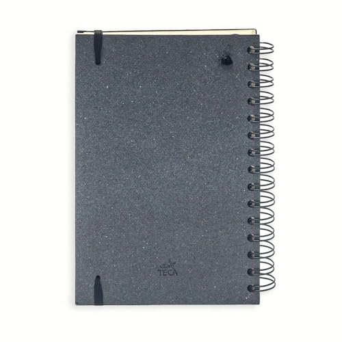 AGENDA PLANNER 2025 TONY DIÁRIA MÉDIA ESPIRAL DUPLO PRETA TECA PAPELARIA