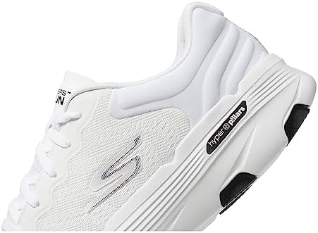 Skechers Women's GO Run 7.0-Driven Sneaker, White/Black, 6 | Image 4