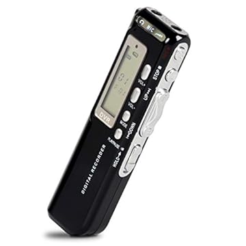 Gravador De Voz 8gb Digital Mp3 Gravador De Audio Usb Espião Microfone Lapela (preto)
