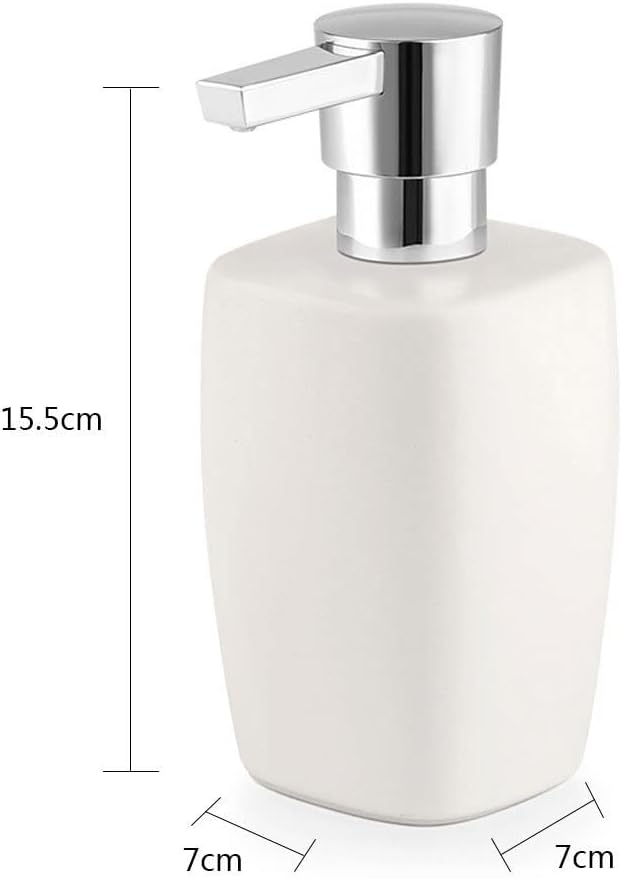 Soap Dispenser Ceramic Foam Soap Dispenser Can be Refilled with Liquid Soap Dispenser Kitchen Sink Soap Dispenser Due to Lotion Shampoo Massage Oil Bathroom Soap Dispenser(Green)