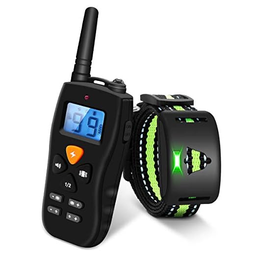 Dog Training Collar - Rechargeable Dog Shock Collar w/3 Training Modes, Beep, Vibration and Shock, 100% Waterproof Training Collar, Up to 1600Ft Remote Range, 0~9 Shock Levels Dog Training Set