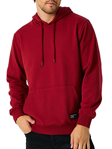 COMEOR Hoodie Herren Kapuzenpullover Sweatshirts - Dünn und Gemütlich (HellBordeaux XL) Cover