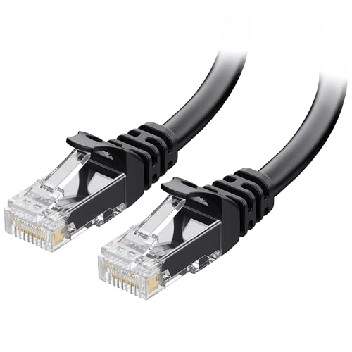Cable Matters 10Gbps Snagless Cat 6 Ethernet Cable - 30ft, Cat 6 Cable, Cat6 Cord, Ethernet Cord, Black
