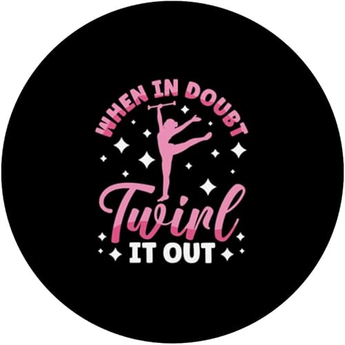 Miniatura 3 de Twirler Majorettes En caso de duda, gírelo hacia fuera Baton Twirling PopSockets intercambiables PopGrip