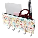 Schlüsselhalter für die Wand, dekorativ, mit 5 