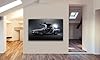 FAB Back To The Future DeLorean - Canvas Wall Art Framed Print - Various Sizes (A1 32x24 inches) #1