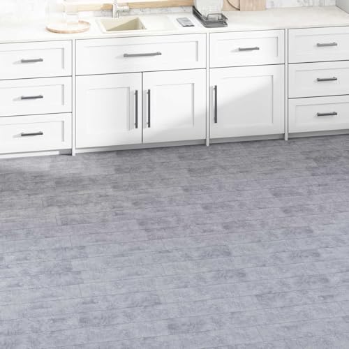Planches de sol PVC moderne ciment gris 36 pcs de 5,02 m² - 2