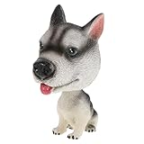 Mécanisme à ressort : grâce à son mécanisme à ressort, la figurine de chien remue la tête et la queue, apportant une touche de vie et de fantaisie à votre tableau de bord ou à votre décoration de voiture
