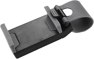 Reiko Car Steering Wheel Phone Mount - Retail Packaging - Gray - HLD07-GY