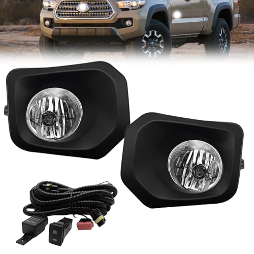 Fog lights for 2016-2023 Tacoma SR SR5 (model-specific) with bulbs and wiring