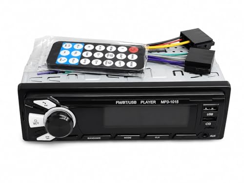 Image of Premium Car Stereo Mp3 Player | 4X50W High Bass Audio Output | in Dash Bluetooth Music System | USB Tf Card Support | Fm Radio Tuner | Vibrant Multi Color Led Display
