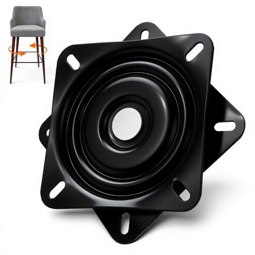 DTLLCZP Universal Möbel Drehteller 360° Drehbeschlag Schwerlast Swivel Drehplatte, 175x175x23mm (7 Zoll) Bis 200 kg Tragkraft mit Kugellager – Für Hocker, Tische, Bücherregale & Möbel