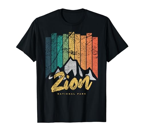 Parque Nacional Retro Zion Parque Natural Zion US Vintage Zion Camiseta