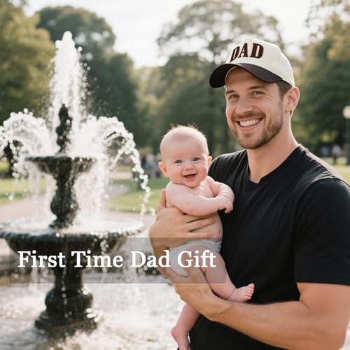 Image of Dad Hats for Men, Vintage Two Tone Hat, New Dad Gifts for Husband, Fathers Day Birthday Gifts from Daughter Son Wife