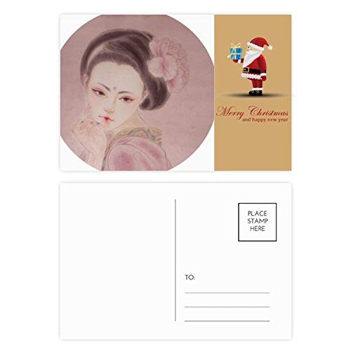 Peinture de beauté traditionnelle chinoise : 20 cartes postales roses