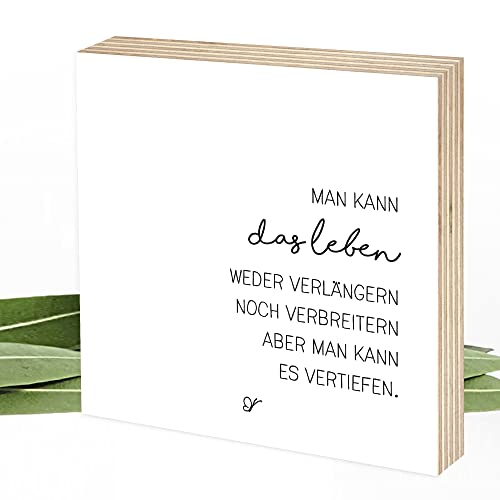 Wunderpixel Holzbild Leben vertiefen