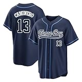 NZUONODAI Junior Caminero Jersey Mens/Women/Youth Navy Baseball Stitched T-Shirt for Sports Fan