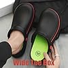 SECHRITE Men's and Women's Work Clogs - Unisex Garden Chef Shoes for Women and Men Non Slip Waterproof Slip on Mules Nurse Kitchen Food Service Restaurant Shoes Zapatos de Chef Cocina Black 41-42 #5