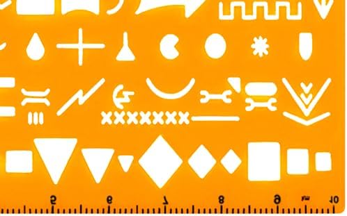 Miniatura 7 de Gotical NATO Military Map Reading Templates Flexible Plastic Soldier Outdoor Map Reading (Pack of 1 - NATO Standard Graph)