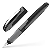 Schneider 168407 Ray Füller (Linkshänder, inkl. Standard Tintenpatrone Königsblau) onyx