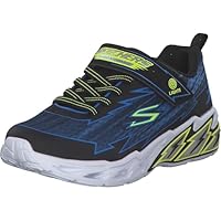 Skechers Boys S-Lights: Sneaker, Light Storm 2.0 - Bolt-Brights - Black/Blue, US 12