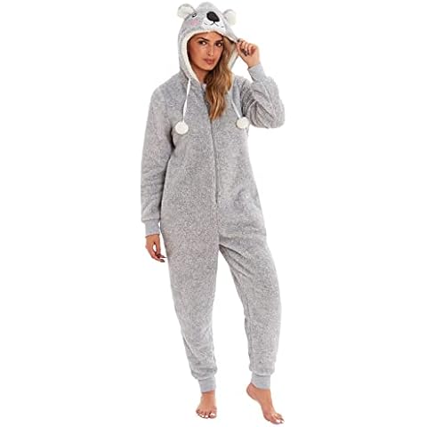 KATE MORGAN Ladies Cosy Hooded Onesie Cover