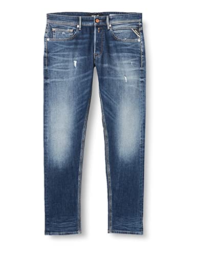 REPLAY Willbi Jeans, 009 Azul Medio, 28W x 34L para Hombre