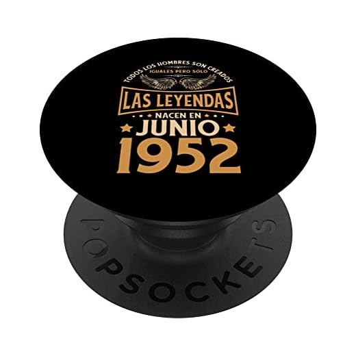 Cumpleaños Hombre Regalos Las Leyendas Junio 1952 PopSockets PopGrip Intercambiable