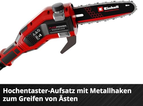 Einhell Professional Akku-Multifunktionswerkzeug GP-HC 18/5020 Li T BL-Solo Power X-Change (18 V, Brushless, 50 cm Heckenschere, 18 cm Hochentaster, Teleskopstiel, ohne Akku)