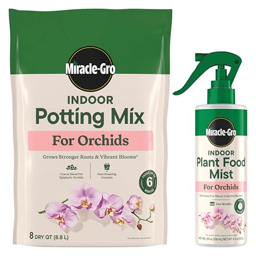 Miracle-Gro Orchid Care Bundle with Potting Mix & Food