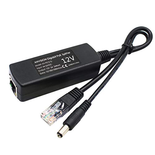ANVISION 4-Pack Gigabit PoE Splitter, 48V to 12V 2A Ethernet Adapter, for Security Camera, AP, Voip and More, AV-PS12-G by ANVISION - Image 3